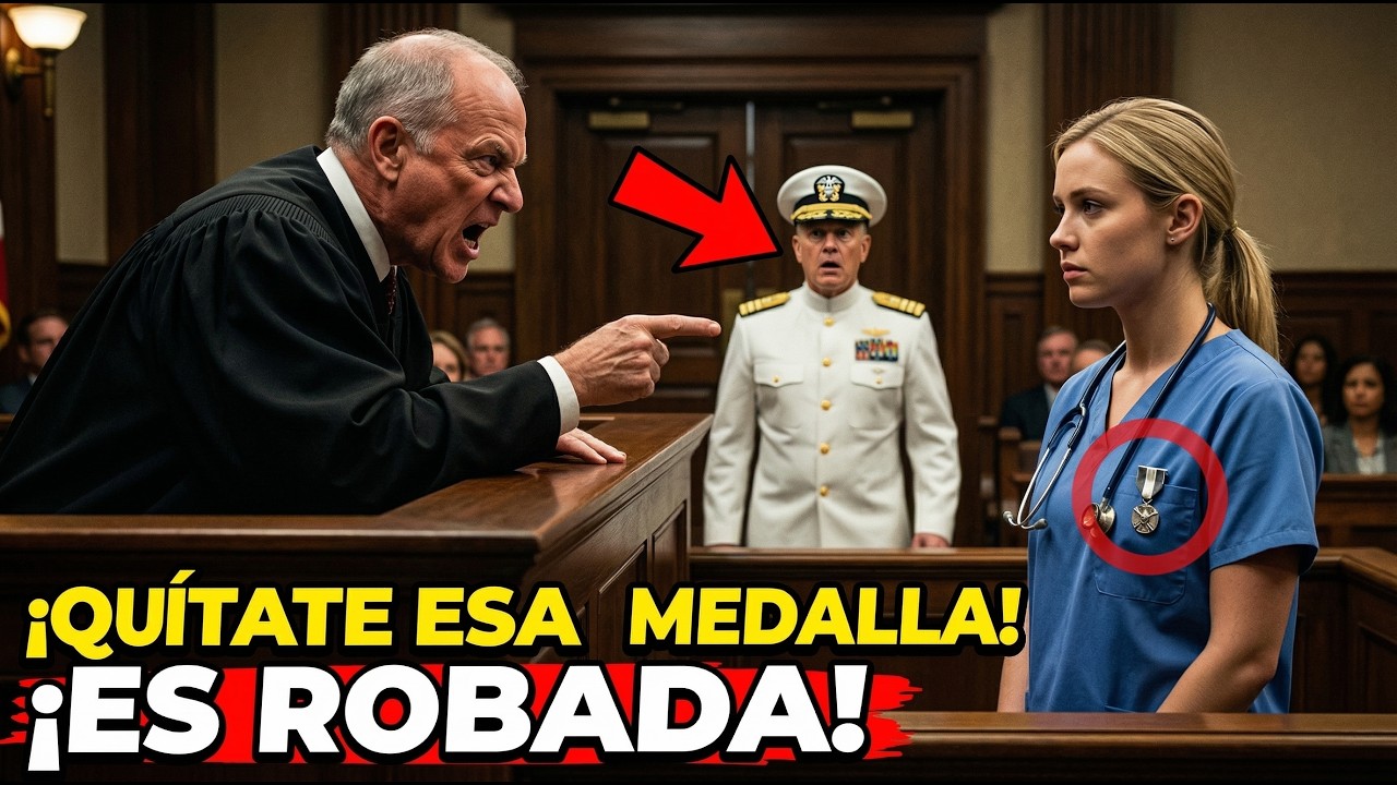«¡QUÍTATE ESO, MALDITA!» El juez HUMILLÓ a una enfermera — hasta que un almirante SEAL escuchó su