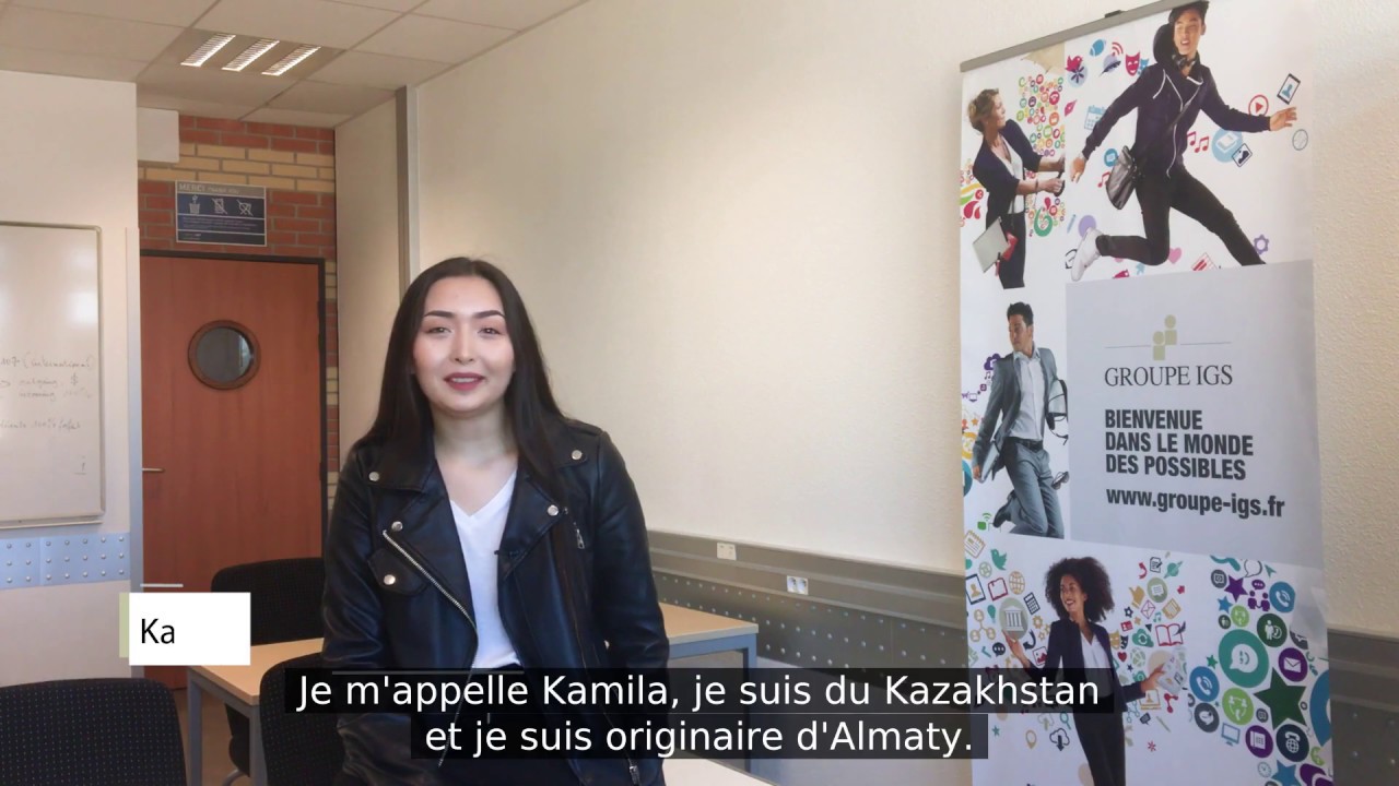 Kamila, &eacute;tudiante internationale sur le campus Groupe IGS &agrave; Lyon