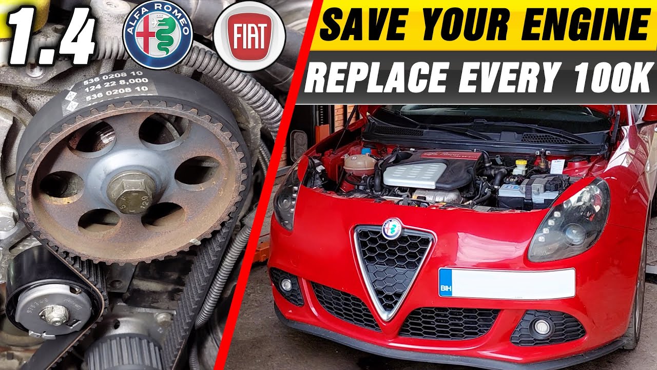 ALFA GIULIETTA, MITO 1.4 TIMING BELT REPLACEMENT, FIAT, DODGE, JEEP, COMPLETE TUTORIAL