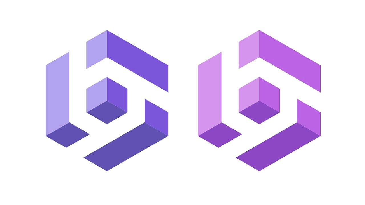 B Logo Design Illustrator | Letter B Logo Design Illustrator | 3D Logo Design