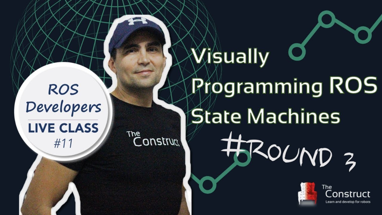 ROS Developers LIVE-Class #11: Visually Programming ROS State Machines (Round #3)