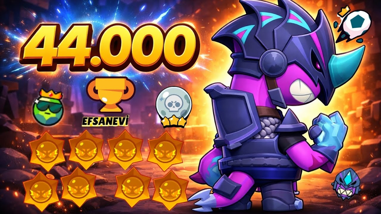 44.000 Kupa Oldum⚡️-Brawl Stars 