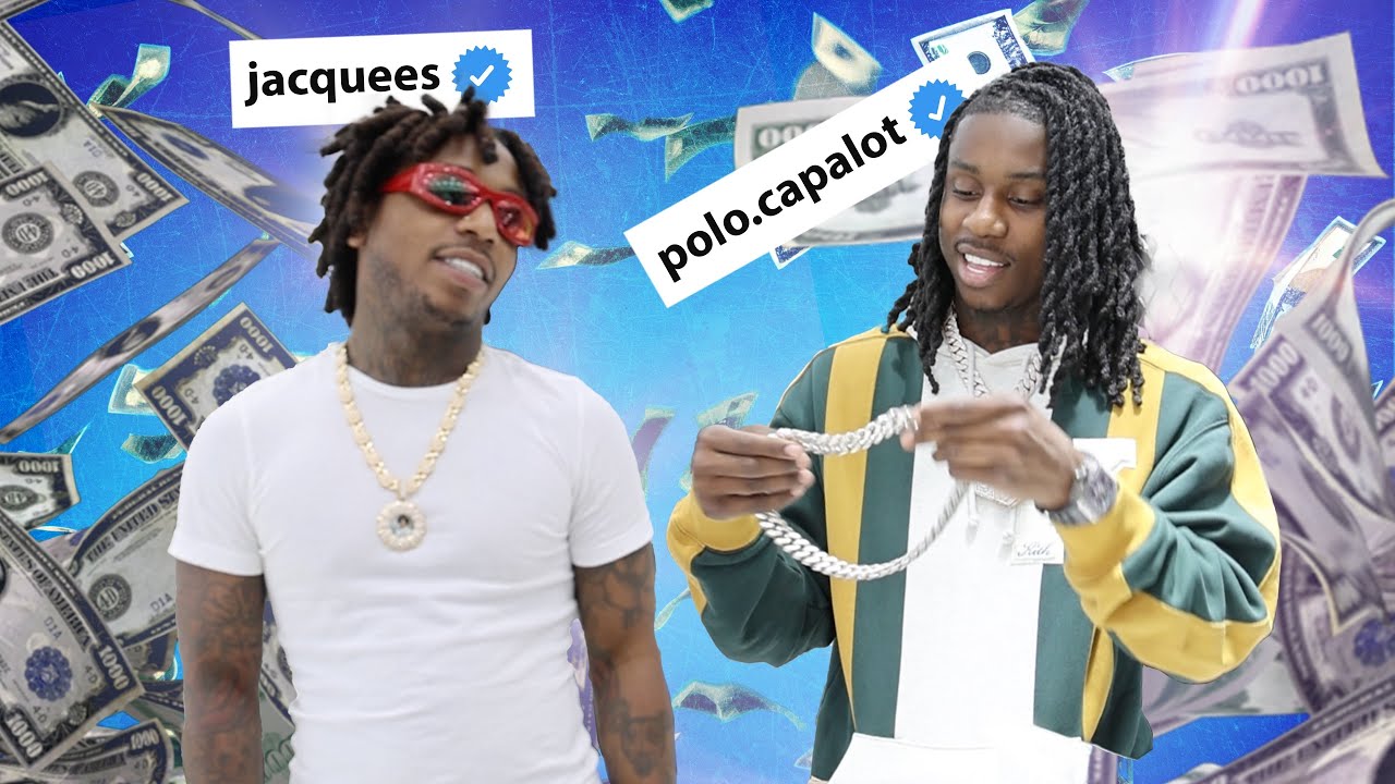 POLO G runs into JACQUEES dropping BAG at JEWELRY UNLIMITED