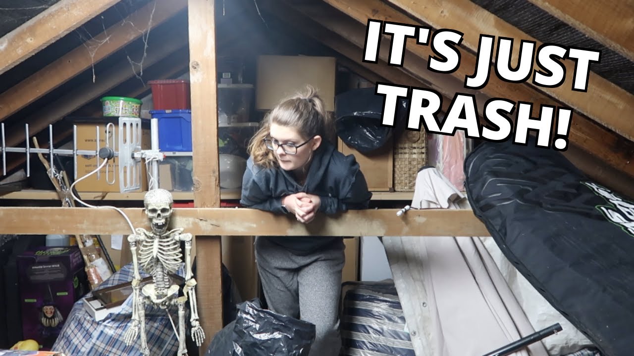 HUGE ATTIC CLEAN OUT Pt  2 | Declutter with Me 2021