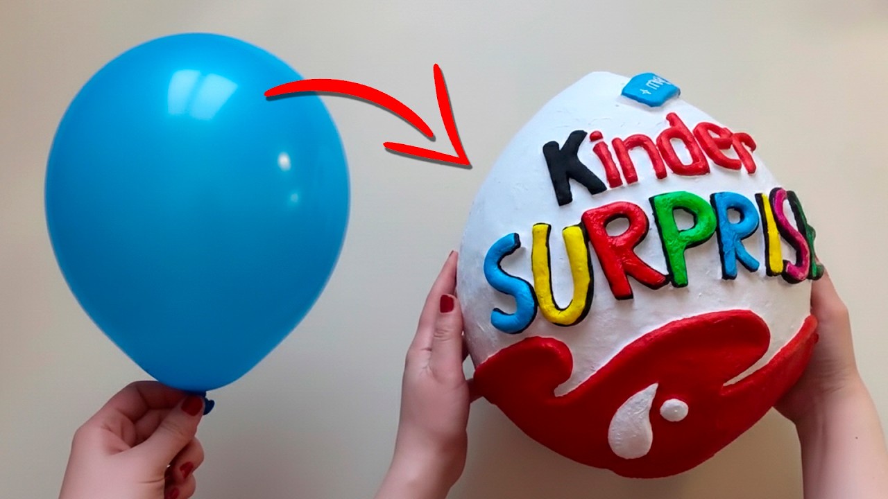 🥚😍 How to Make a Huge Kinder Surprise from Paper 🎁 Easy DIY!