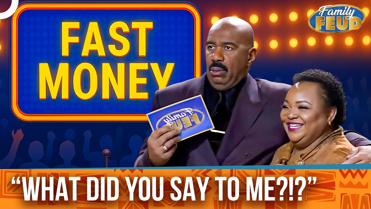 STEVE’S FACE SAYS IT ALL! | Fast Money | Family Feud Classics