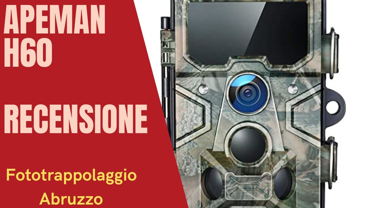 Fototrappola . Fototrappola Apeman h60 - Recensione, settaggio e riprese di giorno e di notte.