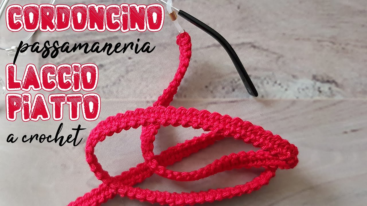 cordoncino laccio piatto passamaneria variante spighetta rumena uncinetto