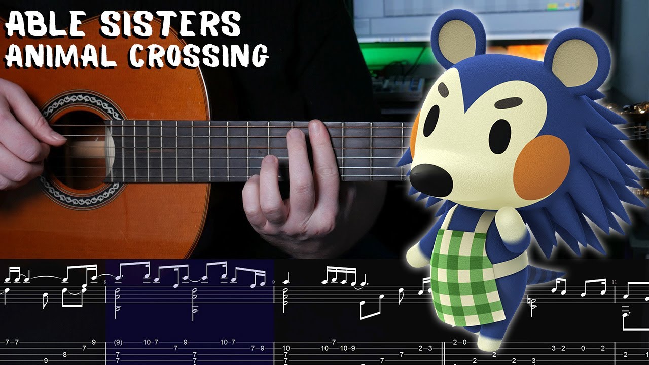 Able Sisters - Animal Crossing - Fingerstyle Guitar Tutorial + TAB