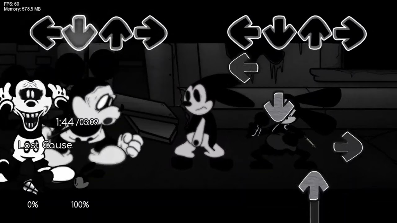 Lost Cause, but W.I. Oswald, SNS & W.I. Mouse sings it (Friday Night Funkin' Hypno's Lullaby cover)
