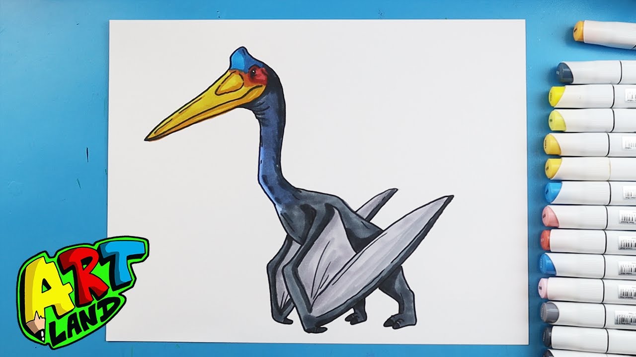 How to Draw QUETZALCOATLUS