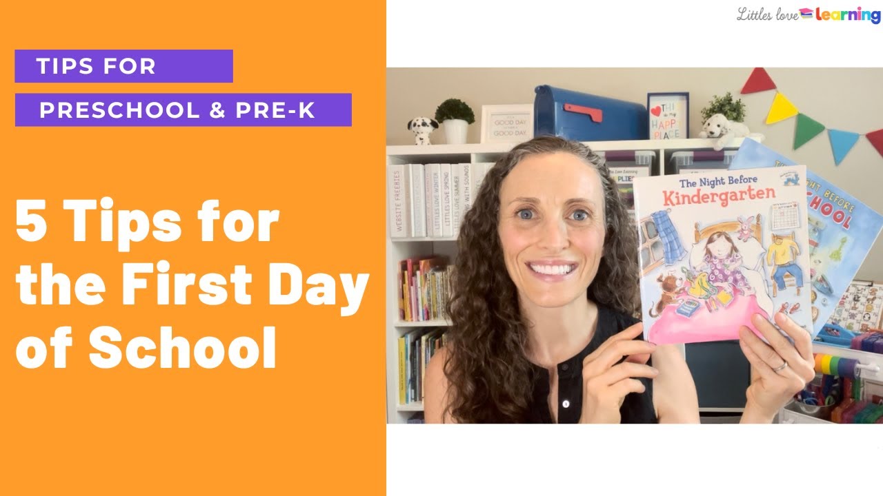 5 Tips for the First Day of School for Preschool, Pre-K, & Kindergarten [Tips for Parents]