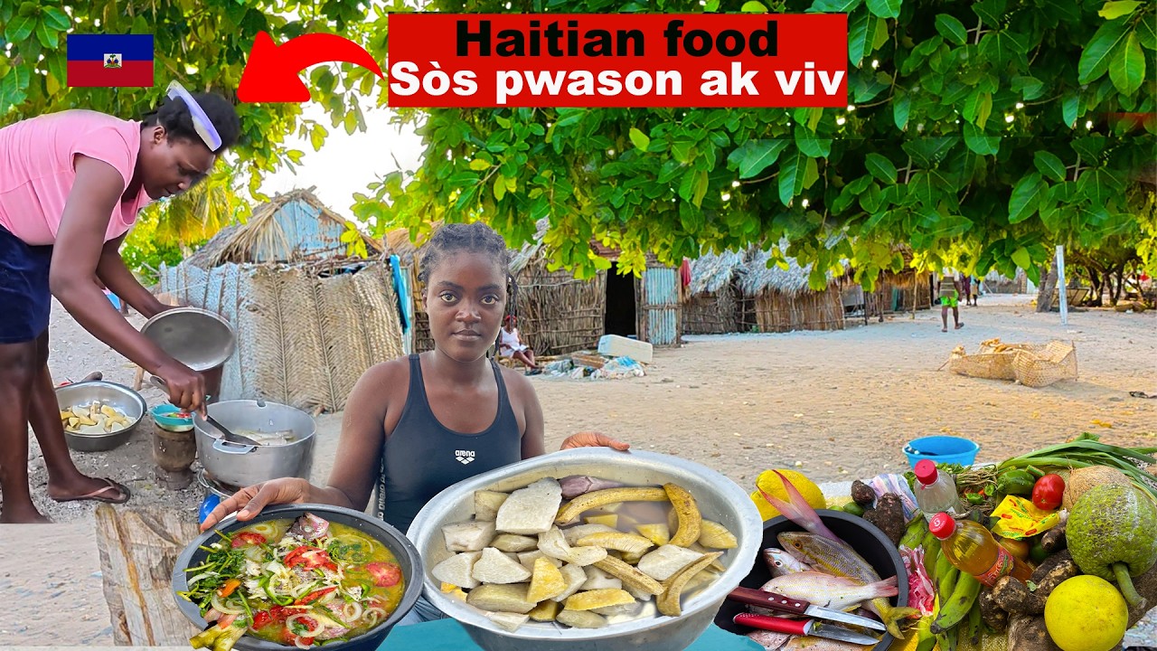 Gade kijan moun sou île kadoranj aprann nou prepare sòs pwason on pakèt fason