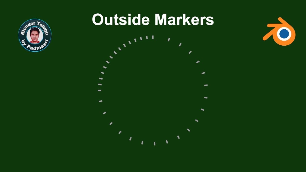 Watch Case Outside Markers | Padmasri's Blender Tutorial