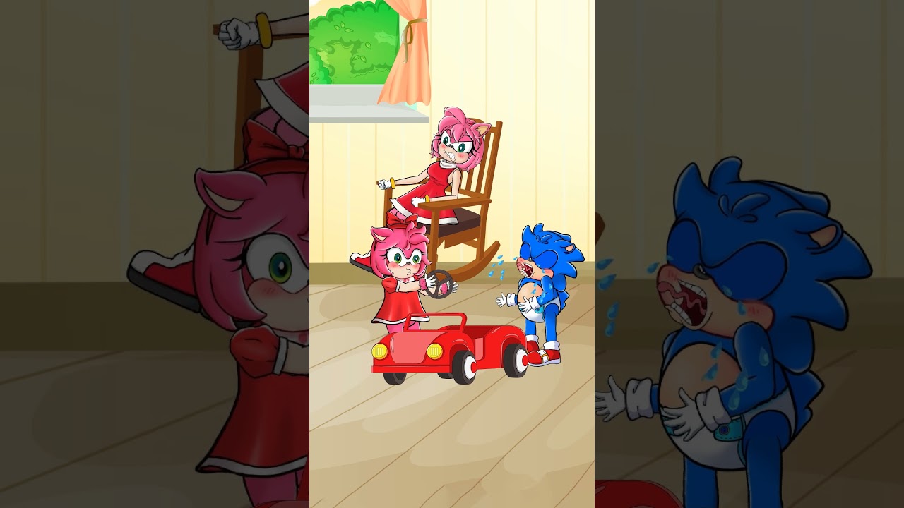 LOVE YOUR CHILDREN 🥺❤️ Amy love Sonic baby | Funny Animation