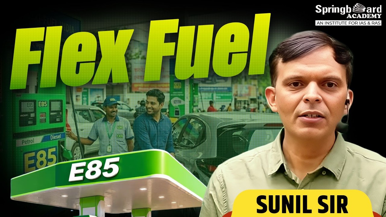 Flex Fuel Vehicles (FFV) Explained: Benefits, E85 Fuel & India's National Biofuel Policy | Sunil Sir