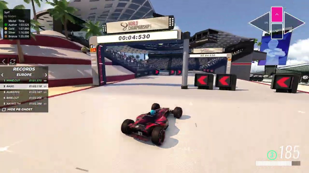 05 Surf - Trackmania World Championship 2023 TMWT - WR Replay mime.cut 1:01.575