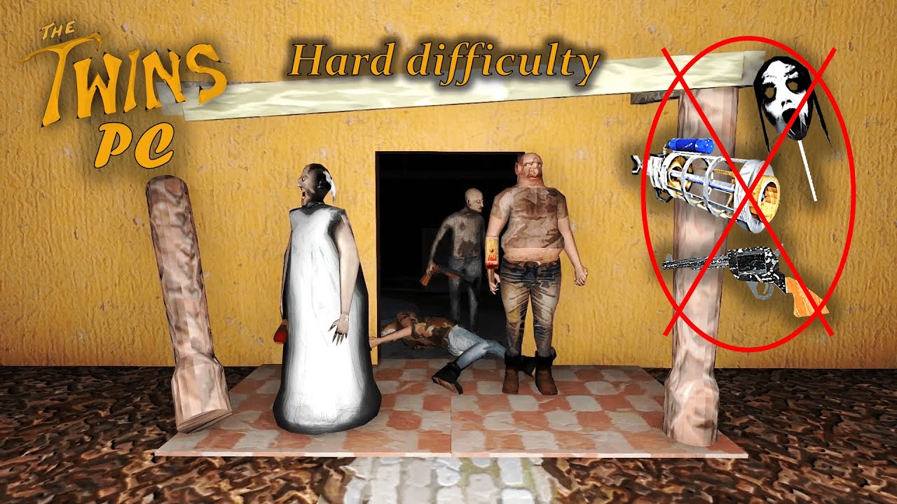 The Twins PC, hard+guests (with Grandpa's shotgun), no using Slendrina's mask, revolver & Plasma Gun