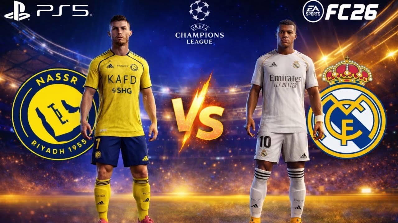 FC 26 - Real Madrid vs. Al Nassr - Ronaldo Vs Mbappe at Alawwal Park 2026 | PS5 Pro [4K60]