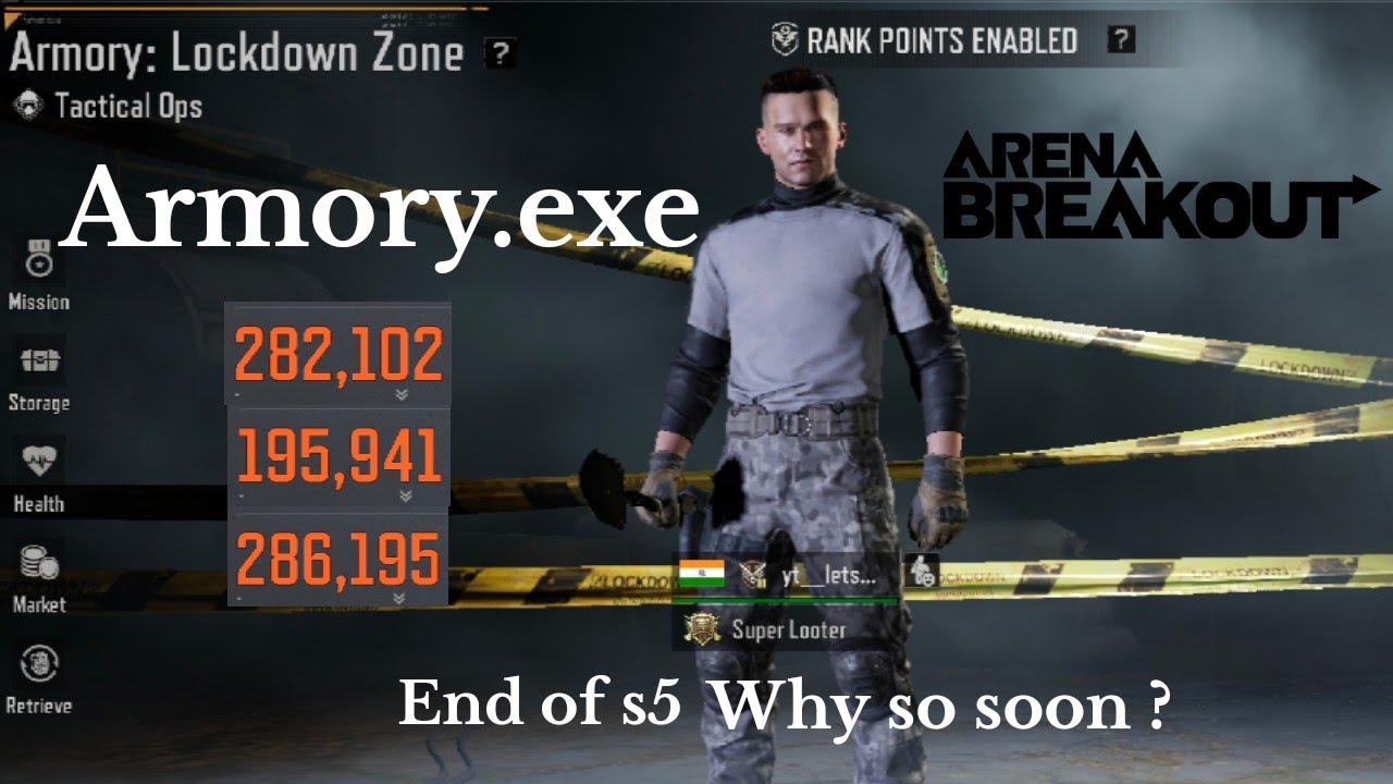 End of s5, Why so soon? Armory.exe | ARENA BREAKOUT GAMEPLAY #51 | #s5 #armory