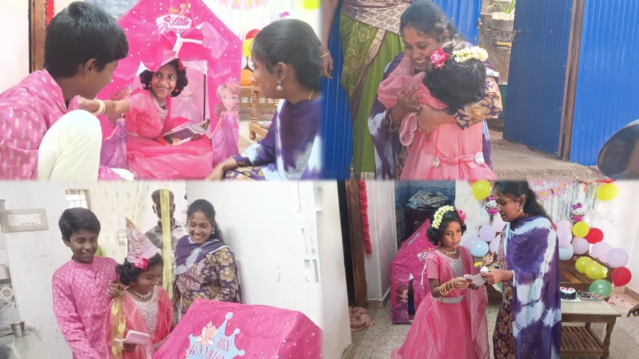 எங்க வீட்டு செல்ல குட்டிக்கு எட்டாவது பிறந்த நாள்🎂||surprise gift 🎁||minivlog||birthday celebration🎊