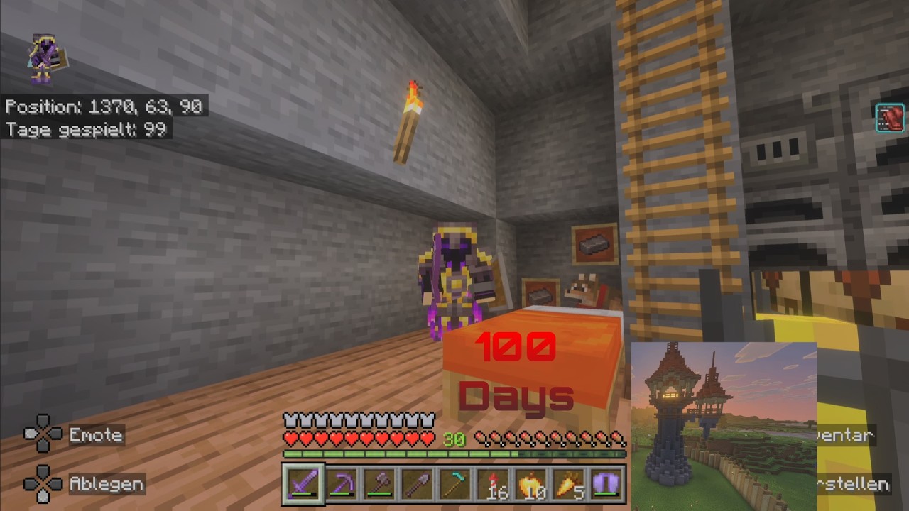 Meine 100 Tage Mincraft Welt #minecraft #minecraftshorts #viralvideo #video