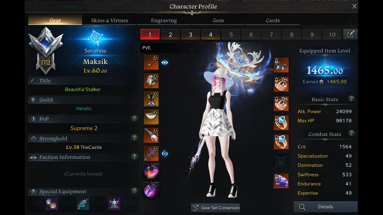 Lost ark / 1465 casting reflux sorceress / solo deskaluda 2min12s