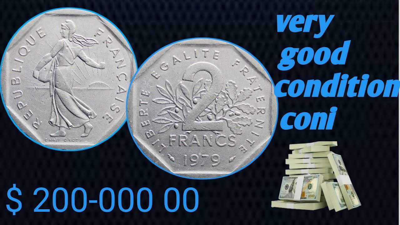 Most Expensive 2 Francs 1979 Coin - Fine Condition! Unbelievable Value!