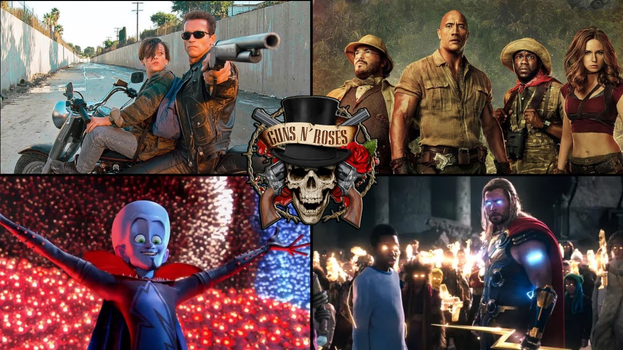 20 Escenas donde se escuchan los GUNS N' ROSES en el CINE y la TV.