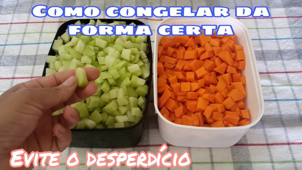 Como congelar CHUCHU e AB&Oacute;BORA corretamente / Desperd&iacute;cio zero #rotinadedonadecasa #vlogs