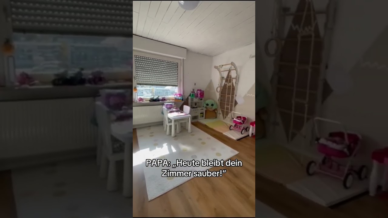 Heute bleibt dein Zimmer sauber!#Kinderzimmer #Aufr&auml;umen #VorherNachher #ZimmerChaos #OrdnungVsChaos
