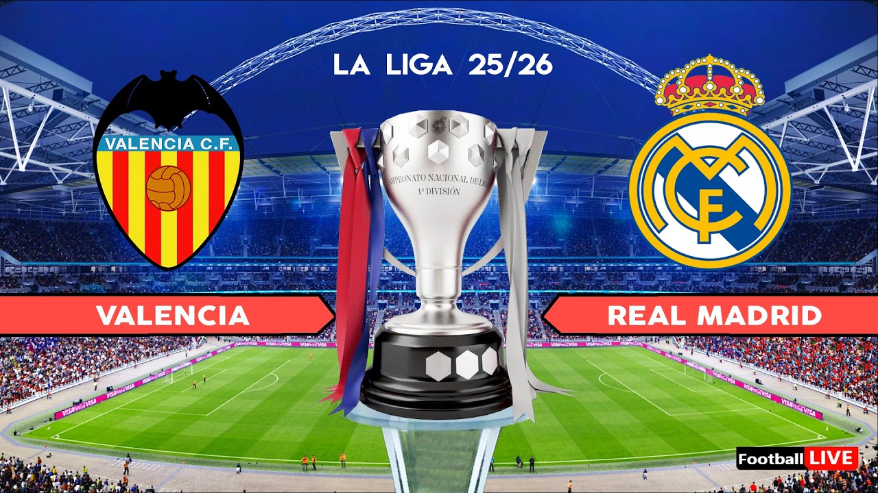VALENCIA vs REAL MADRID - La Liga 25/26 | Full Match All Goals | Simulation PES