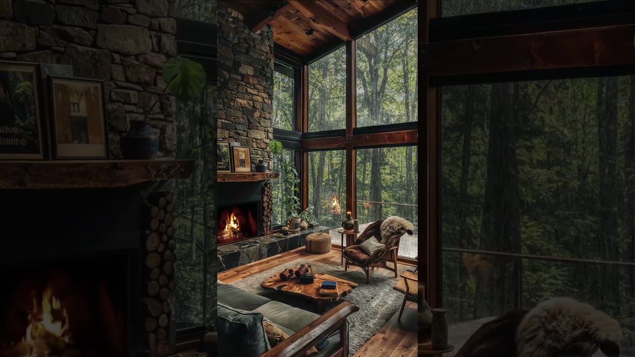 Rainy  #forest #rain #cozysound #cozy #relax #peace #cozyatmosphere #naturesounds #cozynature