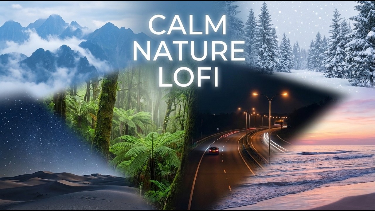 Calm Ambient Music for Relaxing 🌧️ Peaceful Nature Sounds | Rain, Ocean, Forest & Night