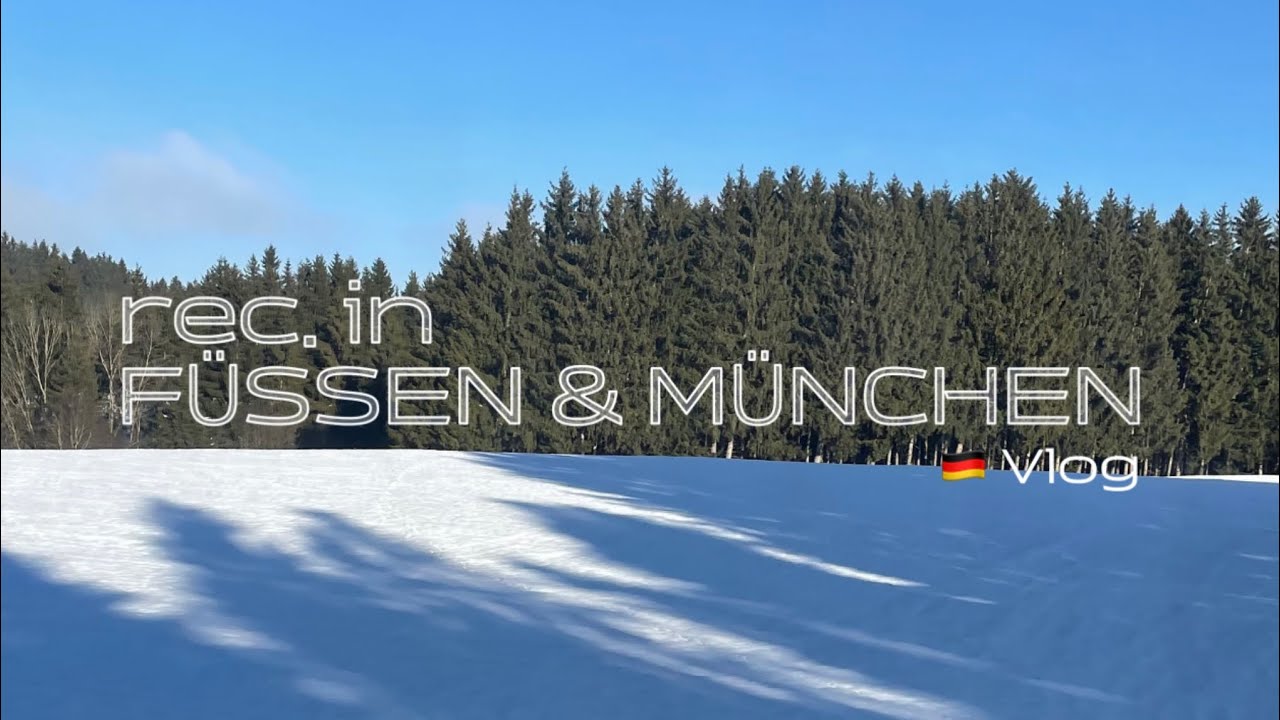 🇩🇪 독일 여행 VLOG | 뮌헨➿퓌센🏔 흰 눈 사이로 〰️ 🌨 | 디즈니 성 모티브 노이슈반슈타인성🏰 | 바우하우스 | 님펜부르크궁전 | 뷔르츠부르크 교환학생 브이로그