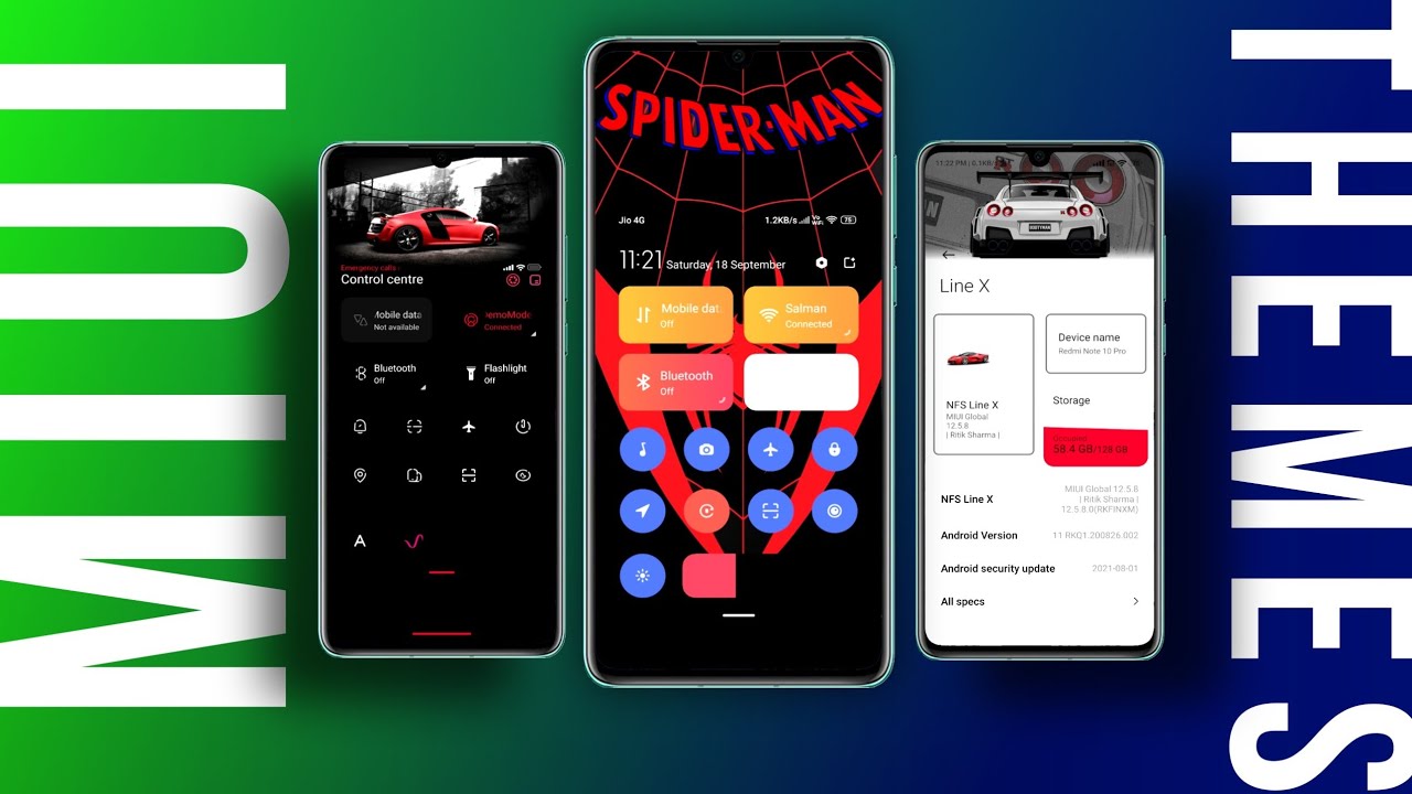 Top 5 Best MIUI 12 Themes ' MIUI 12 control centre Themes
