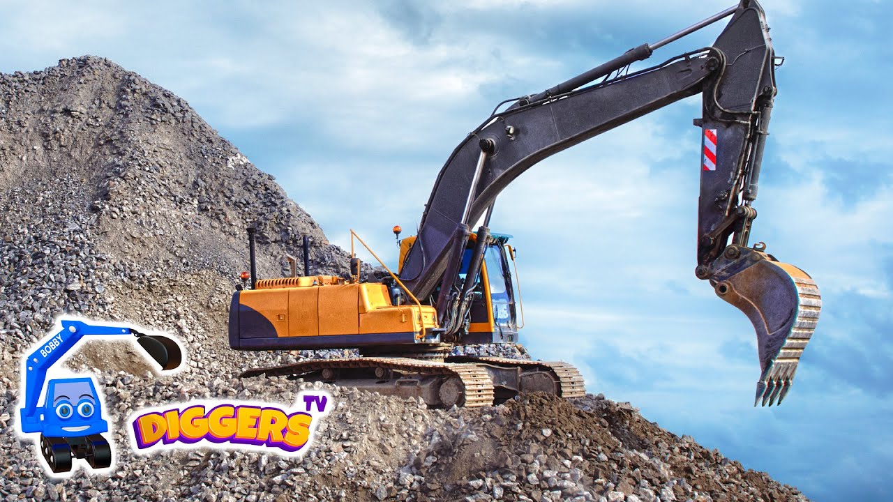Fun With Diggers For Children 🦺 Diggers And Dump Trucks, Crawler Excavators For Kids | Diggers TV