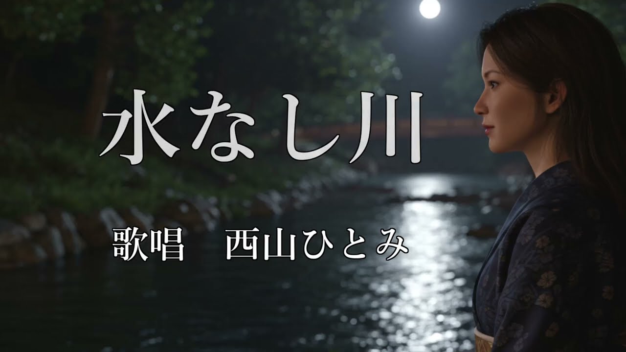 水なし川　西山ひとみさんの歌唱です