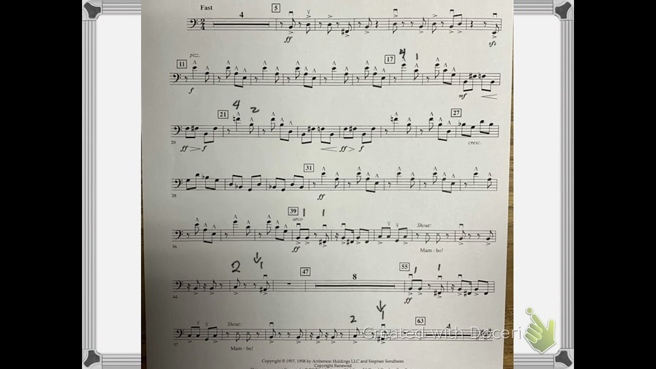 Mambo bass page 1