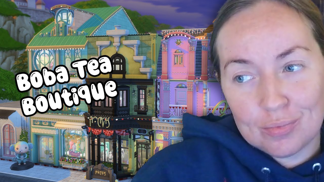 Создание причудливого магазина чая боба в The Sims 4 #Магазины #sims #школьныегоды #thesims4