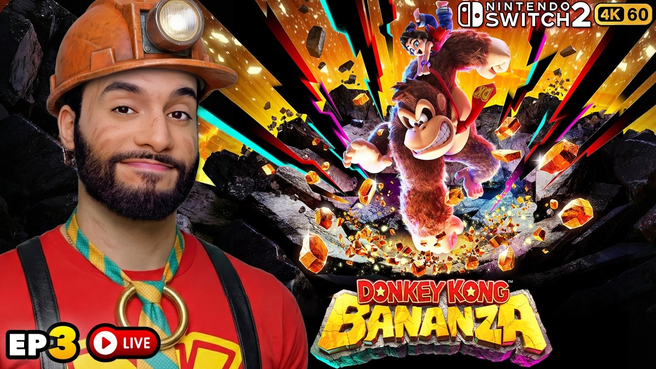 Donkey Kong Bananza | Ep. 3 | LIVE – First Time Playing on Nintendo Switch 2! (4K 60FPS)