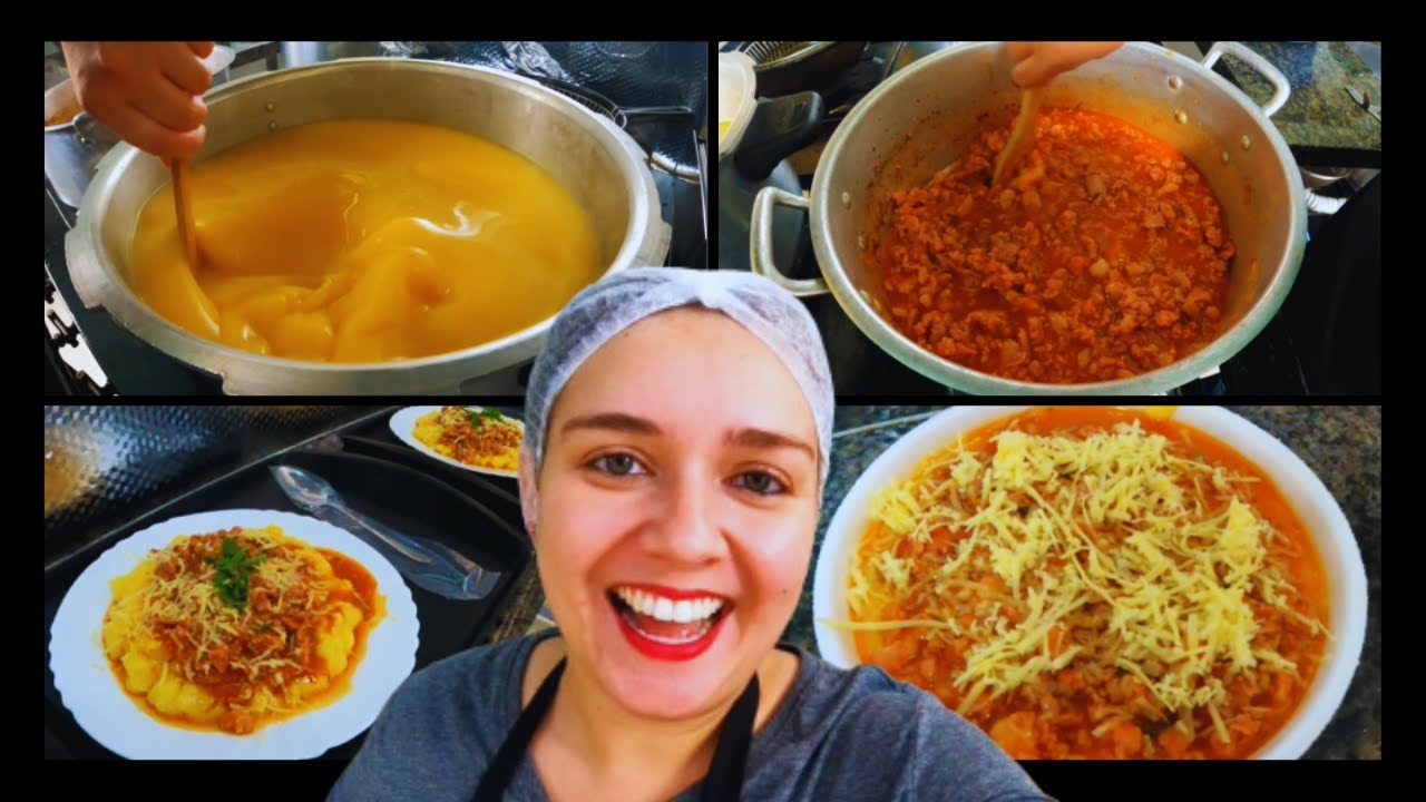 COMO FAZER POLENTA MOLE COM MOLHO DE LINGUI&Ccedil;A - UMA COMBINA&Ccedil;&Atilde;O PERFEITA