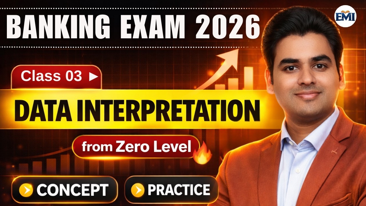 BANKING EXAM 2026: Data Interpretation Class 03 – Start From ZERO & Master DI FAST!