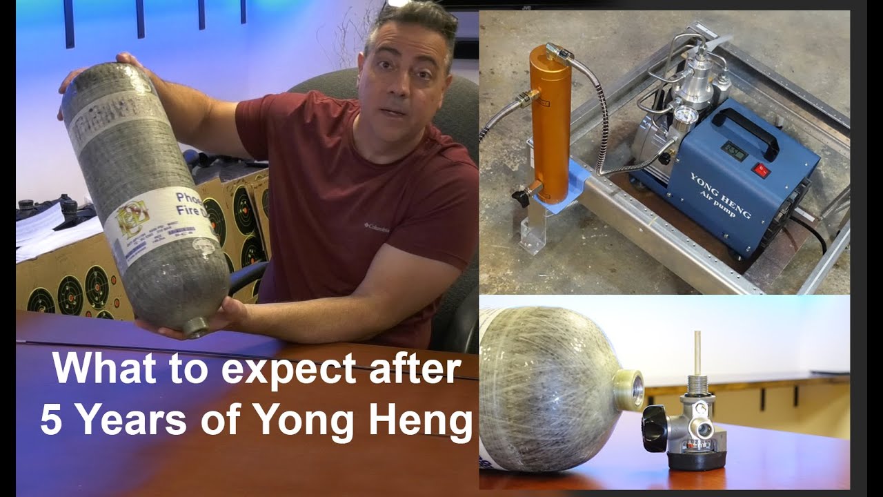 SCBA 4500 PSI tank after using a Yong Heng PCP compressor for 5 years