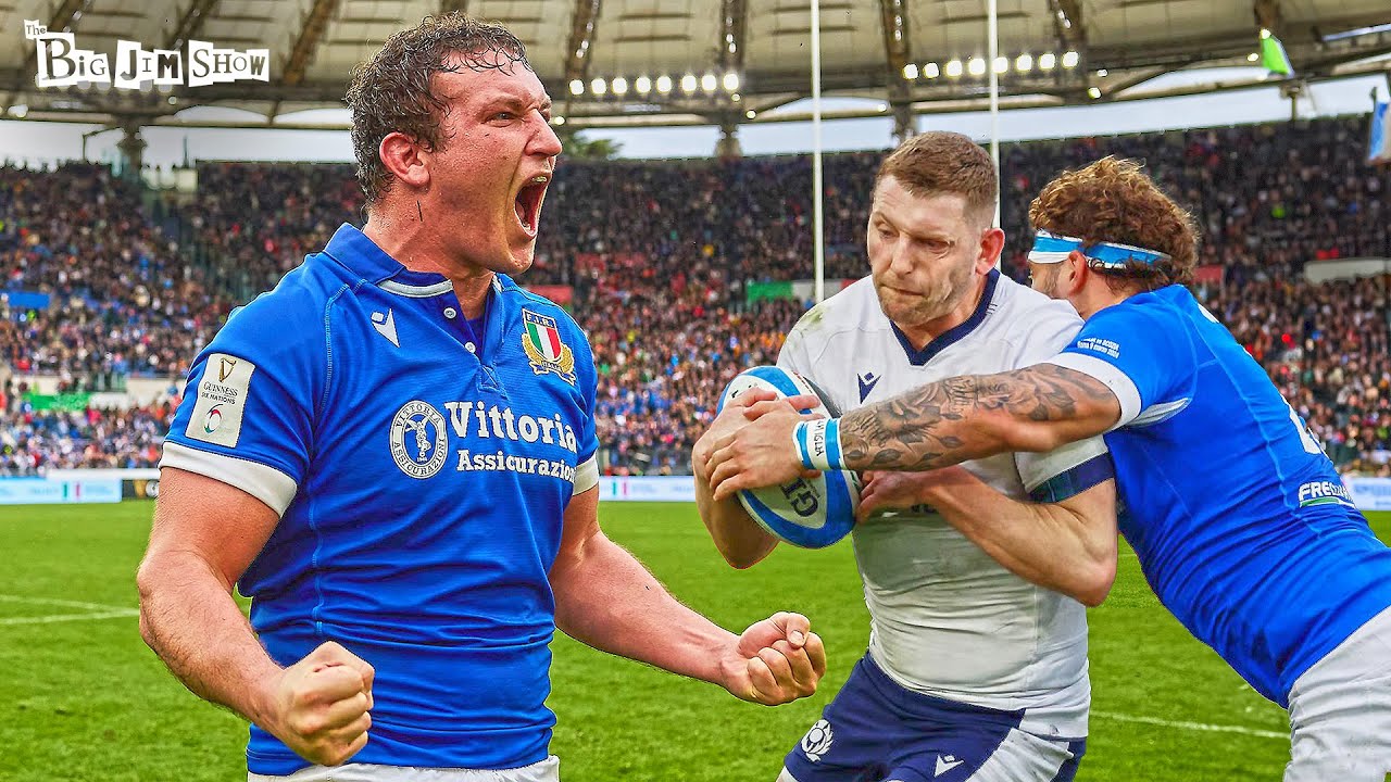 Incredible Italy Rugby upset Scotland | Big Jim Show