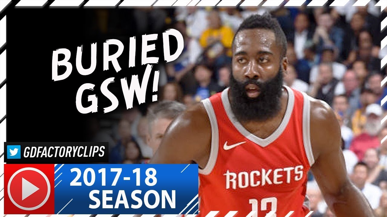 James Harden Full Highlights vs Warriors (2017.10.17) - 27 Pts, 10 Ast, 6 Reb, SICK!