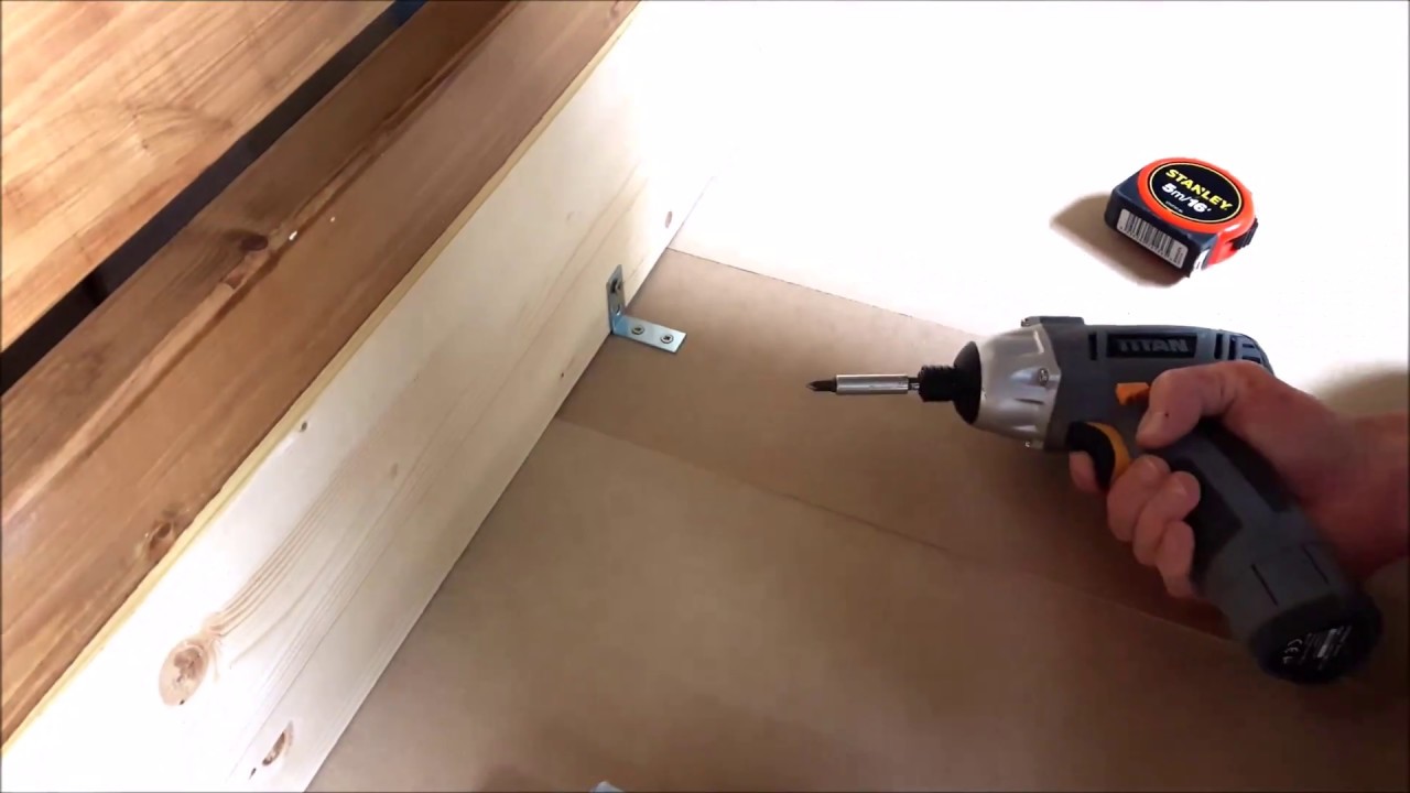 Building a Hard sided waterbed frame up.