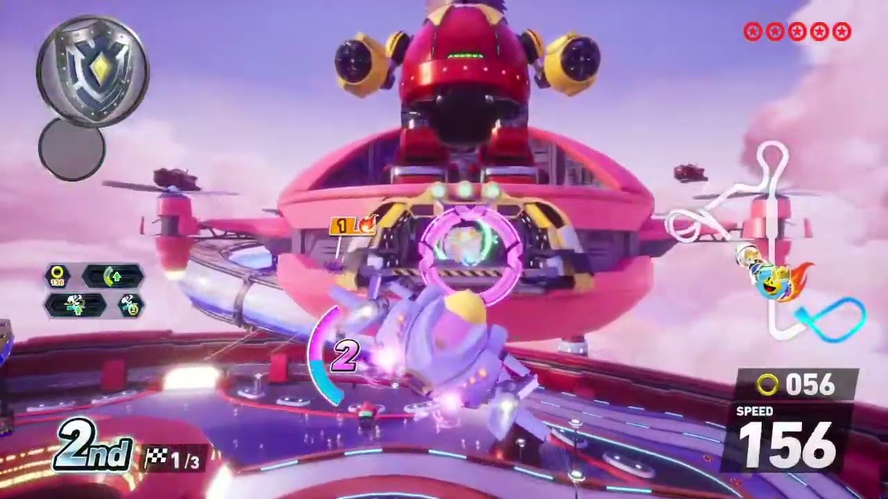 Pac-man vs Zazz Sonic Racing: CrossWorlds (2025)