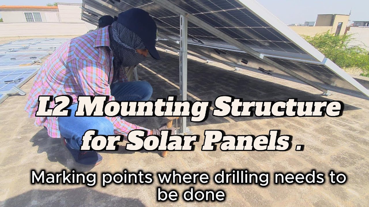 L2 Mounting Structure for Solar Panels | 10KW Solar System for House | Bifacial Longi Panels