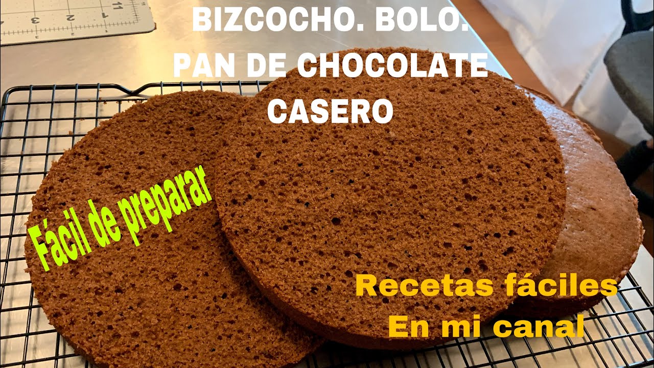 #4  BIZCOCHO DE CHOCOLATE CASERO